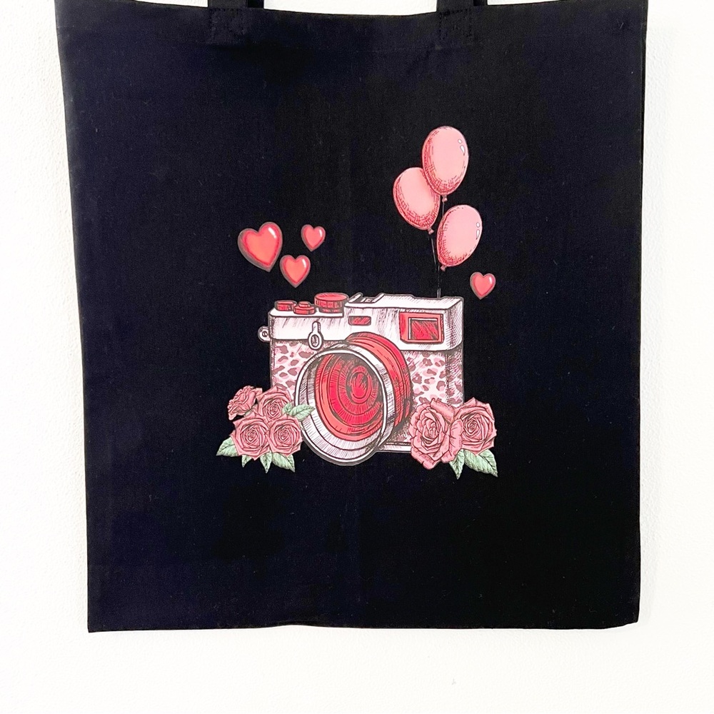 Reusable 100% Cotton Gift Tote Bag with Graphic for Women
